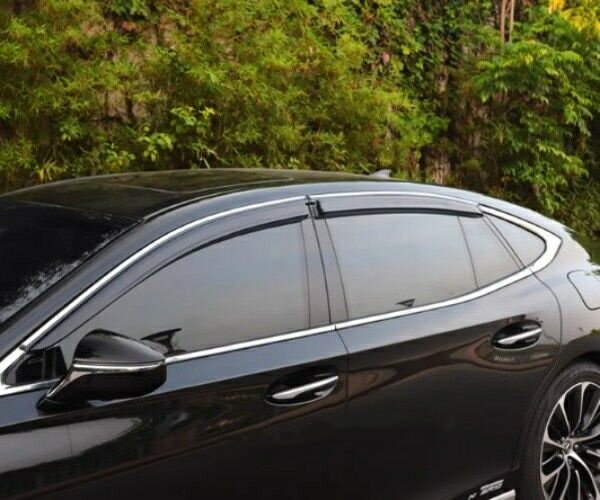 レクサス　LS　XF50　LS500h　2017年－　サイド ウインドウ　バイザー サイド　ガーニッシュ4Pセット 換気 雨除け 風切り音防止