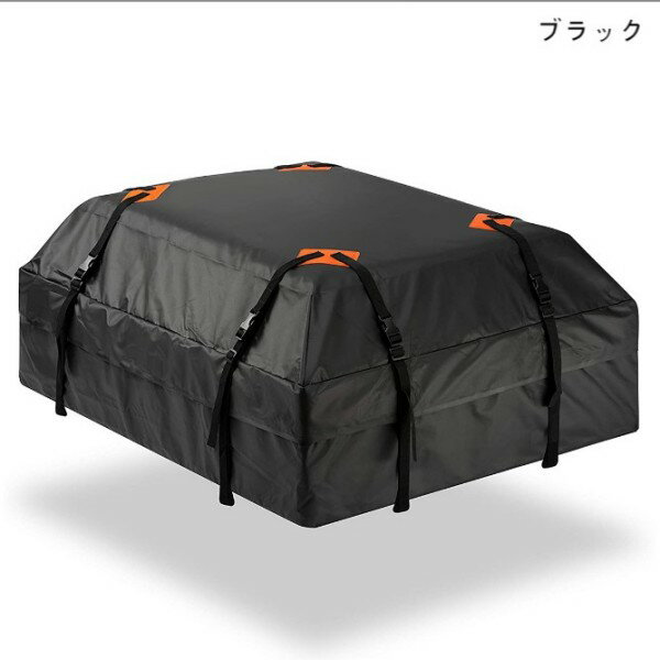 ユニバーサルルーフラゲッ​​ジボックス 425L 防水 チェックカーゴボックス ルーフ アウトドア 釣り キャンプ 車中泊 大容量 PVC 2