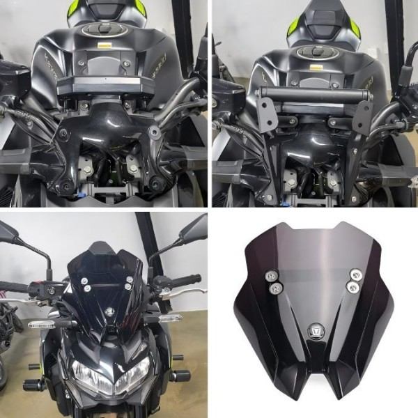カワサキ Z900 SE Z900SE ZR900 2020-2024 用 フロントガラス用 GPS フォンホルダー フロントガラスデ..