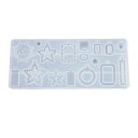 シリコンモールド レジン UV アクセサリー用 星 1 樹脂 型 デコレーション 問屋 【A-00101】 アロマストーン キャンドル 樹脂 粘土 型 抜き型 デコレーション 手作り 石鹸 キャンドル アロマワックス