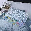 【30%OFF セール】 シリコンモールド レジン UV アルファベット 樹脂 型 ハンドメイド デコレーション 問屋 安い 【A-00635】 アロマストーン...