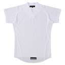 <限定クーポン発行中 5/16 01:59まで お買い物マラソン> ZETT(ゼット) プロステイタス 立衿ユニフォームシャツ(プルオーバースタイル) BU515PST 野球 ホワイト 15SS(4)