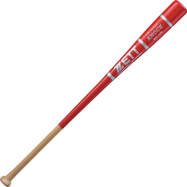 ZETT（ゼット）　BKT1450　6400　野球　硬式・軟式兼用 木製ノックバット（朴＋メイプル4面張り） 18SS 1