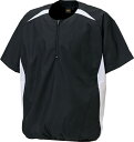 <限定クーポン発行中 7/26 01:59まで お買い物マラソン> ZETT(ゼット) BOV535H 1911 野球 半袖ハーフジップジャンパー ブラック/ホワイト 20FW