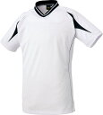 ZETT(ゼット) BOT761 1119 野球 Vネックベースボールシャツ ベースボールTシャツ ホワイト/ブラック 22SS(4)