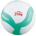 <限定クーポン発行中 7/19 20時~ お買い物マラソン> ミカサ(MIKASA) VS210WWG バレーボール ボール レッスンバレー 4号球 ホワイト×グリーン 22SS