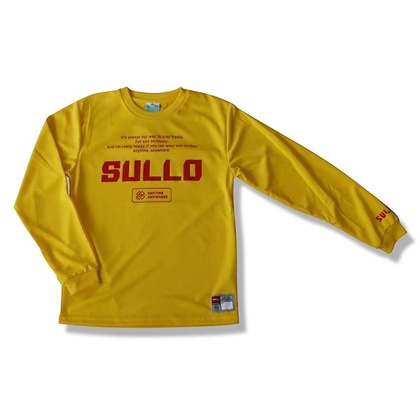 ＜ 限定クーポン発行中 お買い物マラソン 5/16 01:59まで ＞ スージョ（SULLO）　1420204005 YLW　サッカー　フットサル ジュニア 長袖Tシャツ Jr.INTRO L/S PRA SHIRT 22SS