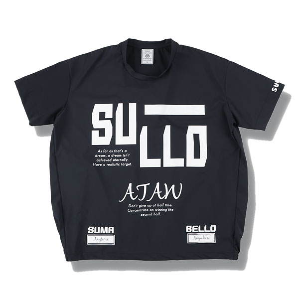 ＜ 限定クーポン発行中 お買い物マラソン 5/16 01:59まで ＞ スージョ（SULLO）　1540101019 BLK サッカー　フットサル　Tシャツ DUCKTAIL TEE 23SS