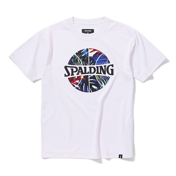 スポルディング （SPALDING）　SJT24052 2000　バスケットボール　ジュニア ネオン トロピカル ボール プリント Tシャツ　24SS