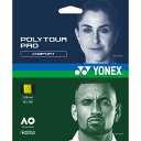 <限定クーポン発行中 7/26 01:59まで お買い物マラソン> <ネコポス発送 送料無料> Yonex(ヨネックス) PTGP125 557 硬式テニス用 ガット ストリング ポリツアー プロ 125 フラッシュイエロー 24FW