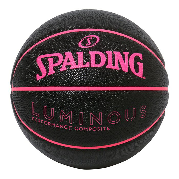 SPALDING(スポルディング) 77-895J バスケットボール ルミナス コンポジット ブラック×ピンク 5号球 24FW