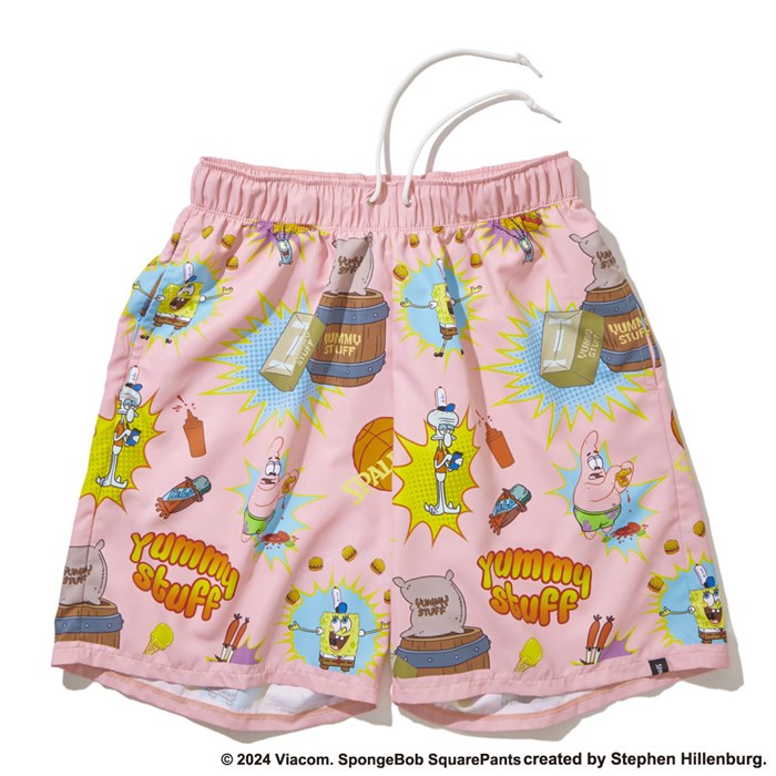 <限定クーポン発行中 5/16 01:59まで お買い物マラソン> <ネコポス発送 送料無料> SPALDING(スポルディング) SMP24150S 6200 バスケットボール プラクティスパンツ 布帛パンツ スポンジ・ボブ ヤミー スタッフ 24FW