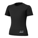 <3日間限定クーポン発行中 09/15 23:59まで><ネコポス発送 送料無料> ミズノ(MIZUNO) 12JACQ9209 野球 アンダーシャツ ジュニア KUGEKI ローネック 半袖 ブラック 25SS