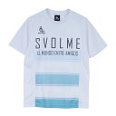 <ネコポス発送 送料無料> SVOLME(スボルメ) 125136900 000 サッカー ジュニア プラクティスシャツ Jr ボーダー FBTR トップ 25SS(4)