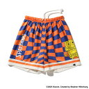 <限定クーポン発行中 7/26 01:59まで お買い物マラソン> <ネコポス発送 送料無料> SPALDING(スポルディング) SJP25064S 7258 バスケットボール プラパン ジュニア スポンジ・ボブ チェッカーフラッグ 布帛ショーツ 25SS