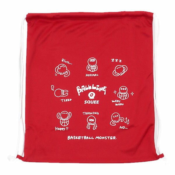 ＜ネコポス発送 送料無料＞ BALL LINE（ボールライン） BLBG139703 RED バスケットボール アクセサリー ランドリーバッグ 25FW
