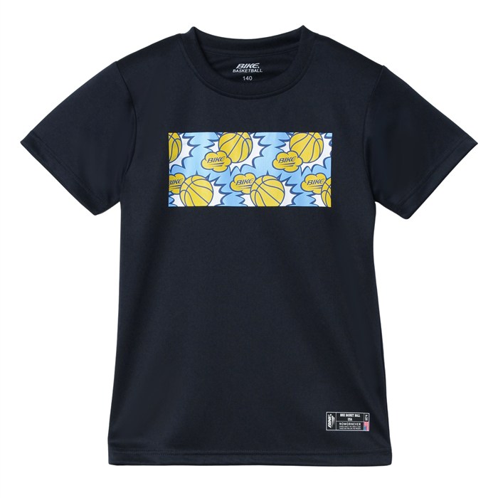 ＜ネコポス発送 送料無料＞ バイク（BIKE）　BK6713　1100　バスケットボール　ジュニア COMICS Tシャ..