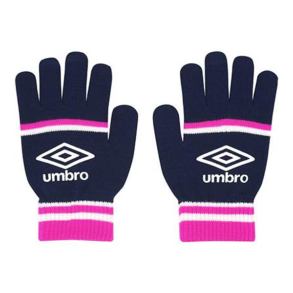 ＜ネコポス発送 送料無料＞ UMBRO（アンブロ）　UUDYJD55 NVPK　サッカ−　ジュニア ニットグローブ　25FW