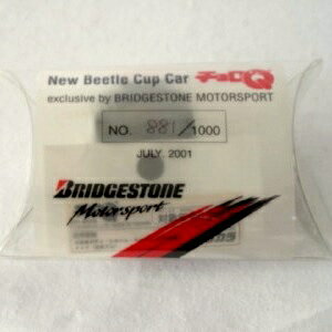 【中古】タカラ チョロQ VOLKSWAGEN New Beetle Cup Car シリアルナンバー 0881/1000