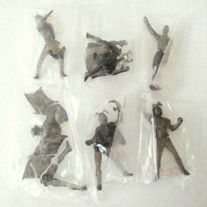 【中古】仮面ライダー2 ヒーローネット特典 第2期 HGシリーズ ガシャポン クリアブラックバージョン 限定品 全6種セット