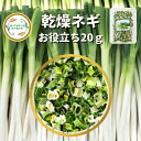 ＼先着限定クーポン配布！／ 乾燥野菜 乾燥ねぎ 5mm輪切り 20g 契約栽培 エアードライ製法 送料無料 仕送り 一人暮らし 常備菜 時短 お手軽 非常食 即席みそ汁 カット済み わかめスープ ねぎ *