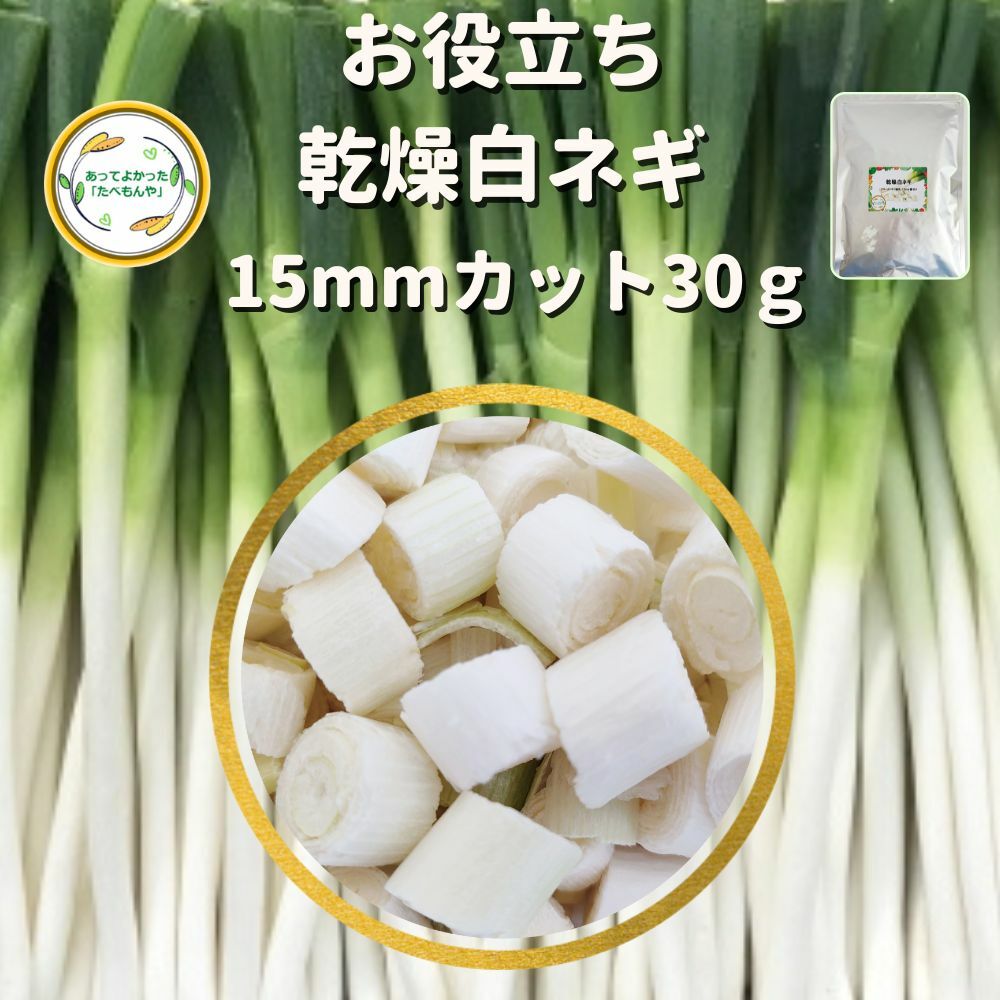 ＼先着限定クーポン配布！／ 乾燥野菜 乾燥白ねぎ 15mm輪切り 30g 契約栽培 フリーズドライ製法 送料無料 仕送り 一人暮らし 常備菜 時短 お手軽 非常食 即席みそ汁 カット済み *