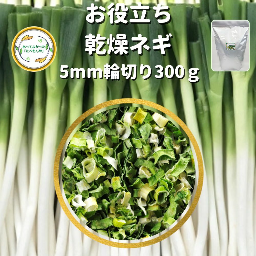 ＼先着限定クーポン配布！／ 乾燥野菜 乾燥ねぎ 5mm輪切り 300g 契約栽培 エアードライ製法 送料無料 ..