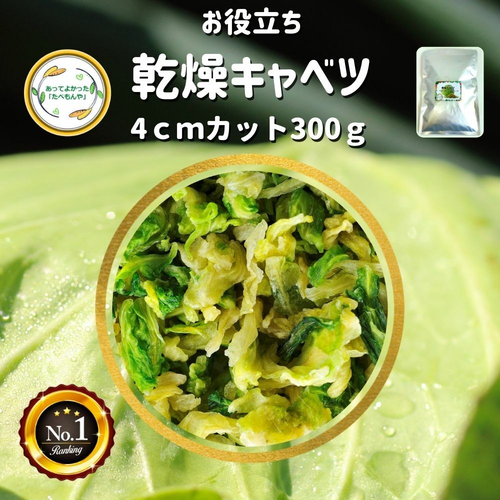 ＼先着限定クーポン配布！／ 乾燥野菜 乾燥きゃべつ Lサイズ品 4cmカット 300g 契約栽培 エ ...