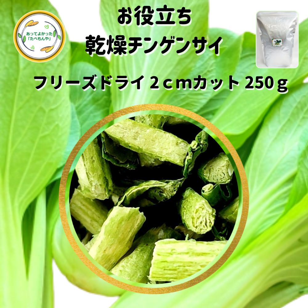 ＼先着限定クーポン配布！／ 乾燥野菜 乾燥ちんげんさい 2cmカット品 250g 契約栽培 フリーズ ...