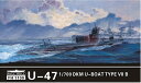 tCz[Nf 1/700 hCcCR U {[g TypeVIIB U-47 2Ǔ FLYFH1100 vf