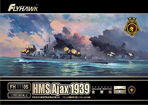 フライホークモデル 1/700 イギリス海軍 軽巡洋艦 エイジャックス 1939 豪華版 プラモデル