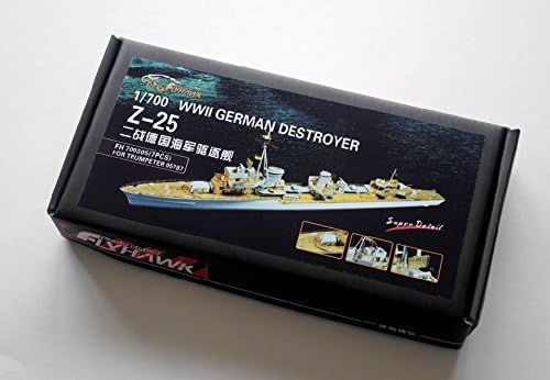 フライホークモデル 1/700 ドイツ海軍 駆逐艦 Z-25 スーパーディテール (トランペッター/ピットロード用)
