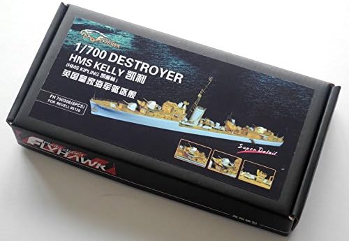 フライホークモデル 1/700 イギリス海軍 駆逐艦 ケリー スーパーディテール (ドイツレベル用)