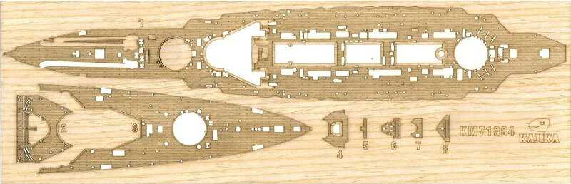 カジカ 1/700 日本海軍 超弩級巡洋戦艦 金剛 1914年 木製甲板シート