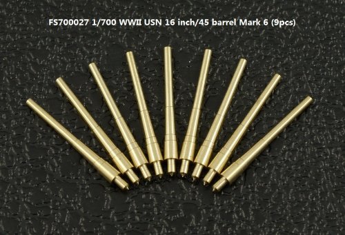 ファイブスターモデル 1/700 米海軍 45口径16インチ Mk6 砲身 (9本)