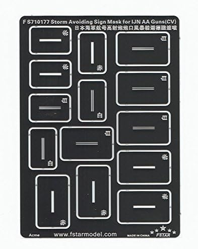 ファイブスターモデル 1/700 日本海軍空母 高角砲警戒標識用マスキングテンプレート