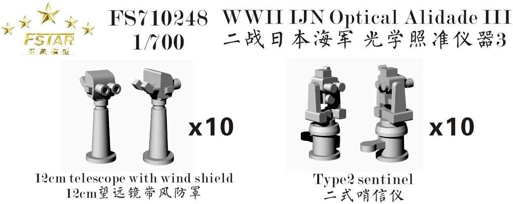 ファイブスターモデル 1/700 日本海軍 光学機器セット3 (12cm双眼鏡（風防付き）、二式哨信儀) (2種類x..