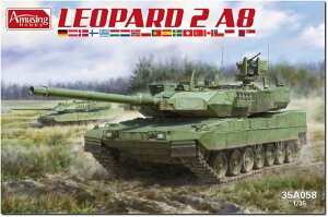 アミュージングホビー 1/35 ドイツ レオパルト2 A8 主力戦車 プラモデル