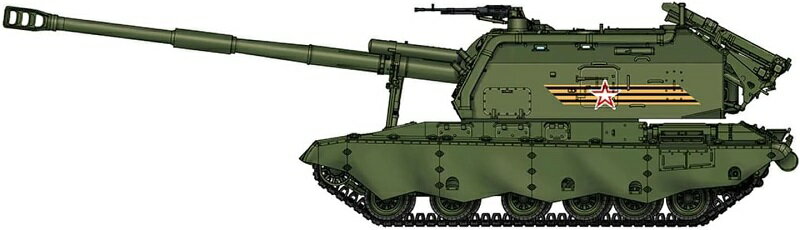 ホビーボス 1/72 ロシア 2S19-M2 自走榴弾砲 ムスターS プラモデル