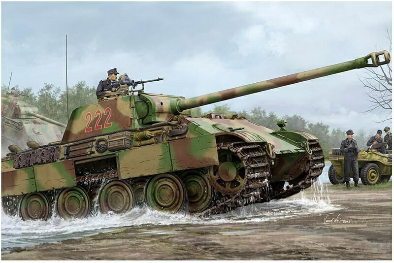 ホビーボス 1/35 ドイツ軍 ドイツ中戦車 パンサーG型 後期型 プラモデル