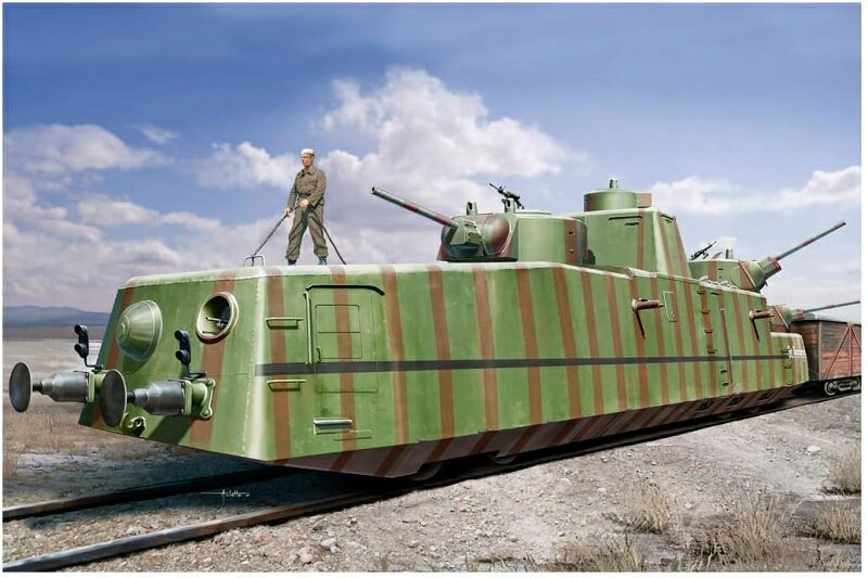 ホビーボス 1/35 ソビエト軍 MBV-2 装甲列車 (F-34 戦車砲搭載型) プラモデル