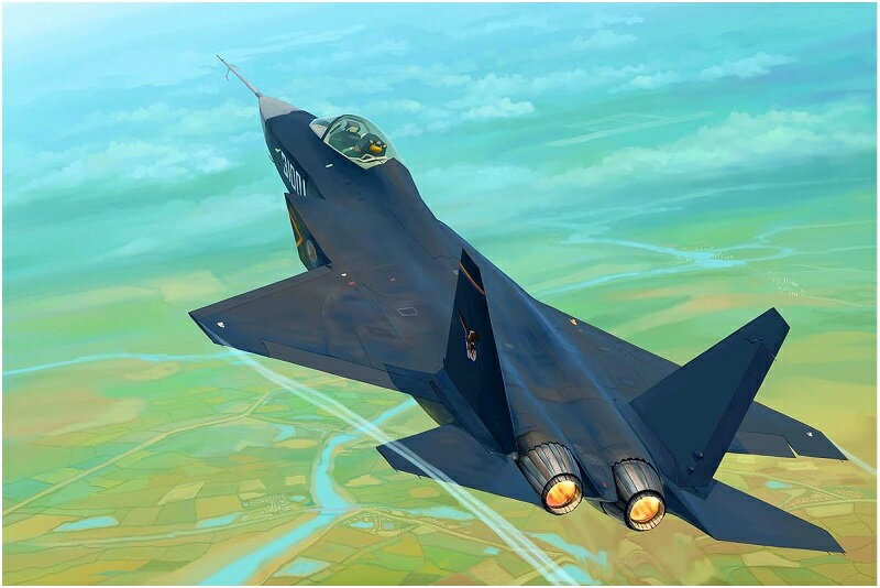 トランペッター 1/72 中国 J-31 技術実証機 プラモデル