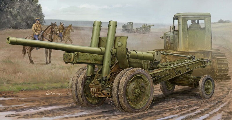 トランペッター 1/35 ソビエト軍 A-19 122mmカノン砲M1931/1937 プラモデル