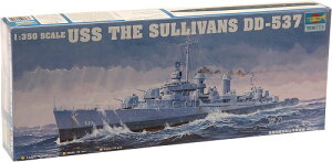 トランペッター 1/350 アメリカ海軍 フレッチャー級駆逐艦 ザ・サリバンズ プラモデル