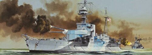 トランペッター 1/350 イギリス海軍モニター艦 HMS ロバーツ F40 プラモデル
