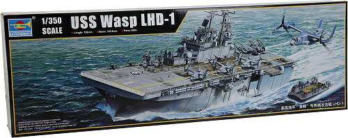 トランペッター 1/350 アメリカ海軍 強襲揚陸艦 LHD-1 ワスプ プラモデル