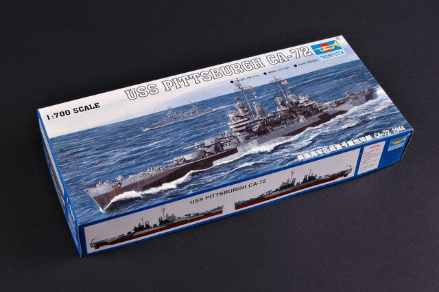 トランペッター 1/700 アメリカ海軍 ボルティモア級重巡洋艦 ピッツバーグ CA-72 1944 プラモデル