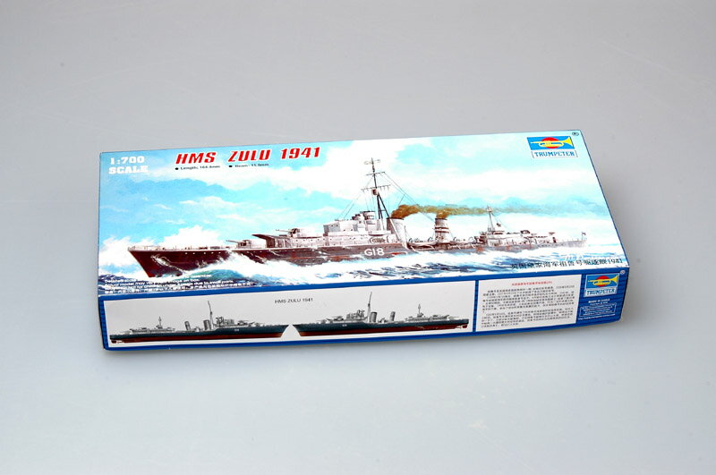 トランペッター 1/700 イギリス海軍 HMS トライバル級驅逐艦 ズールー 1941 プラモデル
