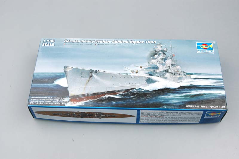 トランペッター 1/700 イツ海軍 重巡洋艦 アドミラル・ヒッパー 1940 プラモデル