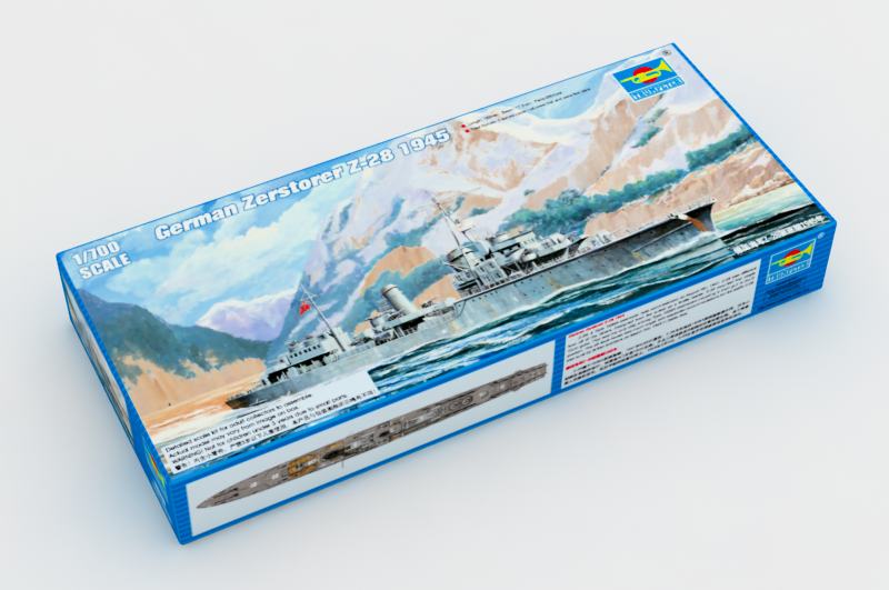 トランペッター 1/700 ドイツ海軍 Z級駆逐艦 Z-28 1945 プラモデル